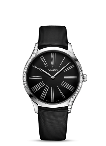 Omega De Ville Trésor 39 Stainless Steel / Black Roman / Fabric